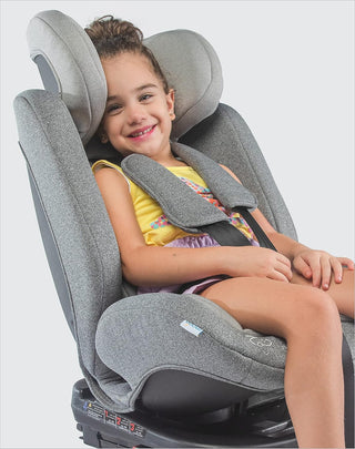 MOON Rover Car Seat – Baby Travel Gear Group 0-1-2-3 360 Degree Carrier w/Isofix 0-12yr Safety Products Rear & Forward Convertible Accessories - Grey