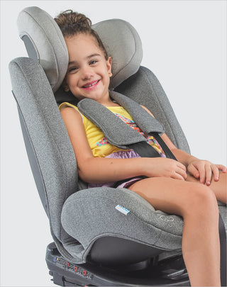 MOON Rover Car Seat – Baby Travel Gear Group 0-1-2-3 360 Degree Carrier w/Isofix 0-12yr Safety Products Rear & Forward Convertible Accessories - Grey