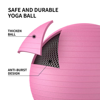 PROIRON Yoga Ball Anti-Burst Exercise Ball Chair with Quick Pump Slip Resistant Gym Ball Supports 500KG Balance Ball for Pilates Yoga Birthing Pregnancy Stability Gym Workout Training