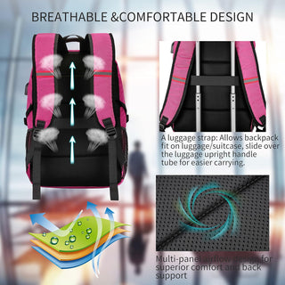 CAFELE Anti-Theft Laptop Backpack USB Travel Computer Backpack College Bookbag School Backpack