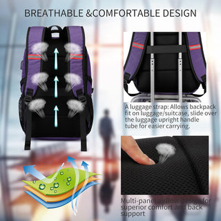 CAFELE Anti-Theft Laptop Backpack USB Travel Computer Backpack College Bookbag School Backpack