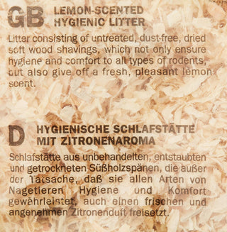 Padovan Woodchips Lemon Natural Wood Fiber 1 Kg