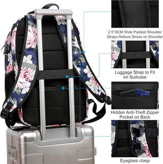 CAFELE Anti-Theft Laptop Backpack USB Travel Computer Backpack College Bookbag School Backpack