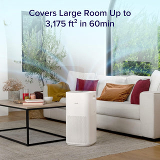 LEVOIT Air Purifiers for Large Home Bedroom 83m², CADR 400m³/h, Alexa Enabled, H13 HEPA Filter with PM2.5 Intelligent Air Quality Sensor, Removes 99.97% Pollen Allergy Dust Smoke Pet, Auto Mode, White