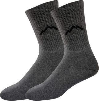 Ranger Sport Men's Heavy Duty Cotton Crew Athletic Socks, Pack of 3