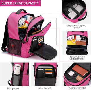 CAFELE Anti-Theft Laptop Backpack USB Travel Computer Backpack College Bookbag School Backpack