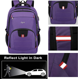CAFELE Anti-Theft Laptop Backpack USB Travel Computer Backpack College Bookbag School Backpack