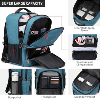 CAFELE Anti-Theft Laptop Backpack USB Travel Computer Backpack College Bookbag School Backpack