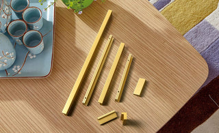 Goo-Ki Cabinet Handles 12 PCS - Black Drawer Pulls 5 in (128mm) Hole Centers - Tilted Solid Drawer Handles for Kitchen Cabinet Pulls - Finger Pull