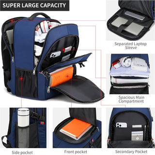 CAFELE Anti-Theft Laptop Backpack USB Travel Computer Backpack College Bookbag School Backpack