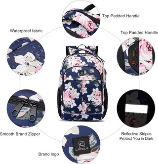 CAFELE Anti-Theft Laptop Backpack USB Travel Computer Backpack College Bookbag School Backpack