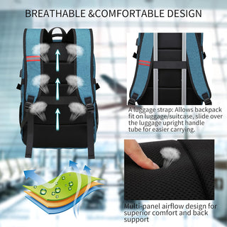 CAFELE Anti-Theft Laptop Backpack USB Travel Computer Backpack College Bookbag School Backpack