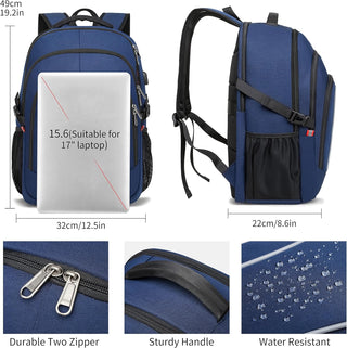 CAFELE Anti-Theft Laptop Backpack USB Travel Computer Backpack College Bookbag School Backpack