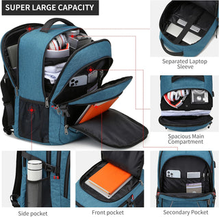 CAFELE Anti-Theft Laptop Backpack USB Travel Computer Backpack College Bookbag School Backpack