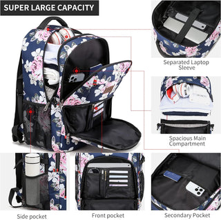 CAFELE Anti-Theft Laptop Backpack USB Travel Computer Backpack College Bookbag School Backpack