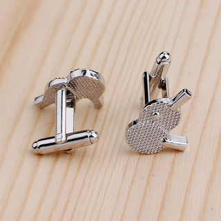 Personalized Men's Shirt Racket Cufflinks Accessories