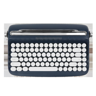 Retro Round Parts Bluetooth Keyboard Wireless Office Tablet PC