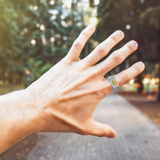 Feng Shui Ring Pixiu Mantra Ring Protection Wealth Adjustable Rings Gift for Women Men