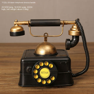 Retro Nostalgic Old-fashioned Telephone Decoration Table Decorations