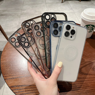 IPHONE Electroplating Soft Diamond Ring Phone Case Drill Leakage Standard Mobile Phone Case Lens Film