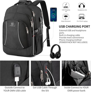CAFELE Anti-Theft Laptop Backpack USB Travel Computer Backpack College Bookbag School Backpack