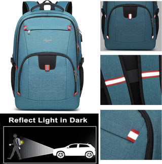 CAFELE Anti-Theft Laptop Backpack USB Travel Computer Backpack College Bookbag School Backpack