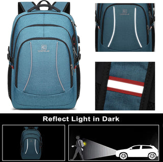 CAFELE Anti-Theft Laptop Backpack USB Travel Computer Backpack College Bookbag School Backpack