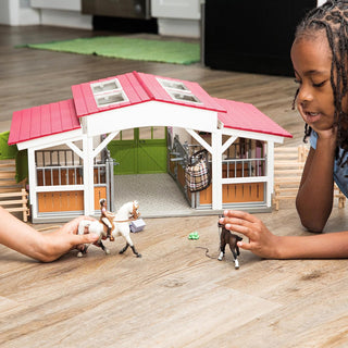 Schleich Horse Club, 44-Piece Playset, Horse Toys for Girls and Boys 5-12 years old Riding Center with Rider and Horses