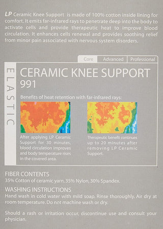 LP Support 991 Ceramic Knee Support, X-Large, Tan