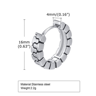 Titanium Steel Earrings Retro Men