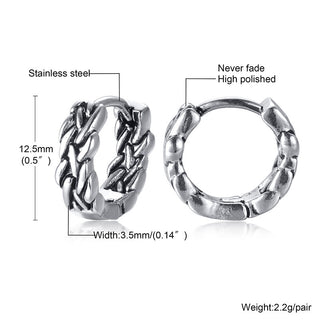 Titanium Steel Earrings Retro Men