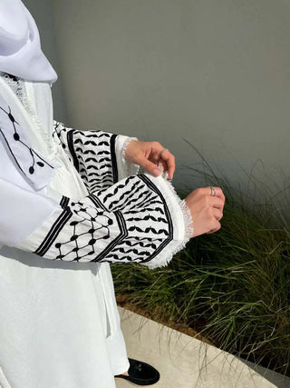 Fashion Embroidery Kimono Oversized Muslim Robe abaya syari female full length Taseel Muslim abaya Worship Service abayas wy1969