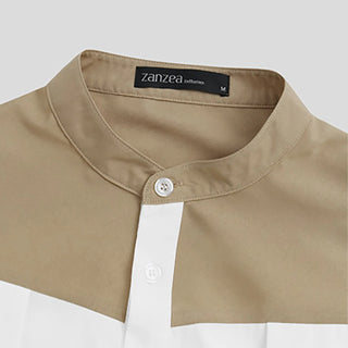 2022 Muslim Men Splicing Breathable Robes Men Muslim Ramadan Long Sleeve Robe Loose Dubai Saudi Arab Kaftan Man Islamic Clothes