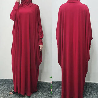 Ramadan Muslim One Piece Prayer Hijab Dress Garment Full Hooded Jilbab Women Cover Jilbab Niqab Islam Dubai Modest Abaya