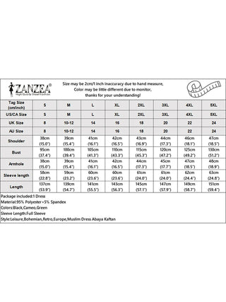 ZANZEA Women Long Sleeve Dress Fashion Autumn Dresses Elegant Muslim Long Dress Turkey Abaya Vestidos IsIamic Casual Party Robe