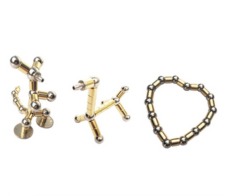 Stress Reducer Relief Toys Gift Box Funny Black Golden Kits Fidget Magnetic Polar Pen With Stylus Ball Pen