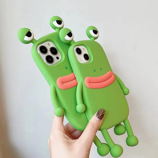 IPHONE Funny Silicone 3D Frog Phone Case For IPhone 14 13 11 12 Pro Max XS XR X 7 8 Plus SE Cartoon Cute Shockproof Bumper Cover