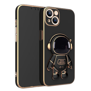 IPHONE 3D Astronaut Phone Case Anti-Drop Electroplating Bracket