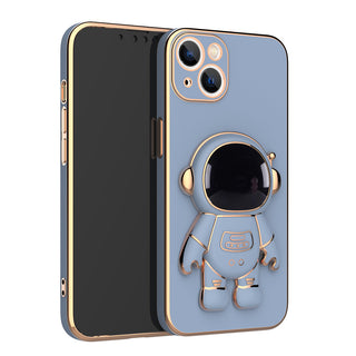 IPHONE 3D Astronaut Phone Case Anti-Drop Electroplating Bracket