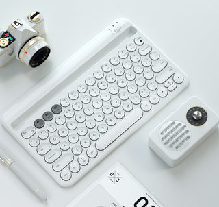 Bluetooth Keyboard Android Can Connect To Mobile Phone Tablet Notebook Mute Cute