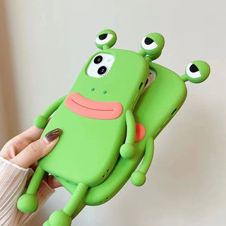 IPHONE Funny Silicone 3D Frog Phone Case For IPhone 14 13 11 12 Pro Max XS XR X 7 8 Plus SE Cartoon Cute Shockproof Bumper Cover