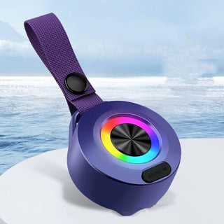 Outdoor Portable Wireless Bluetooth Speaker With Colored Light Bluetooth 5.0 Waterproof Riding Small Sound