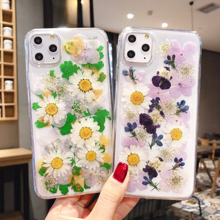 IPHONE PHONE CASES Preserved Flower Epoxy Phone Cases