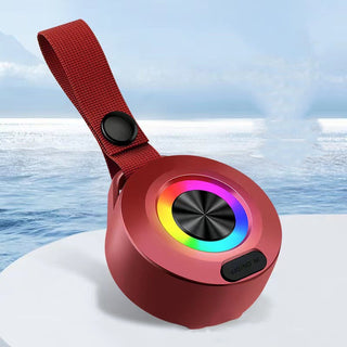Outdoor Portable Wireless Bluetooth Speaker With Colored Light Bluetooth 5.0 Waterproof Riding Small Sound