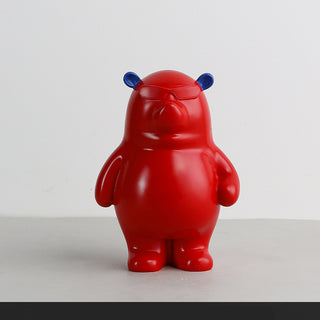 Christmas Love Bear Living Room Children Decoration Resin Crafts