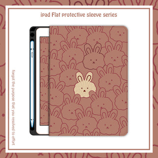Cartoon Cute Rabbit Silicone Computer Case