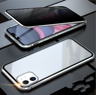 iphone Double-sided glass magnetic king mobile phone case no anti-peep function