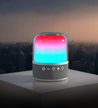 New Color Glass Bluetooth Speaker Sound Led Colorful Light Subwoofer Super Mini Bluetooth Speaker