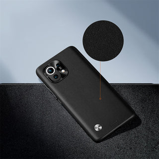 XIAOMI Alloy Plain Leather Case For Xiaomi 11