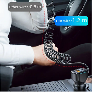 Fashion New 3-in-1 Spring Car Charger